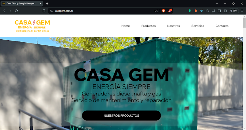 imagen de web de CasaGEM 